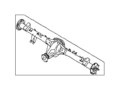 Nissan 43003-9BL0E Rear Axle Assembly, W/O Brake