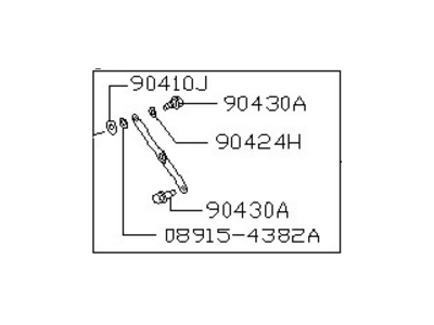 Nissan 90450-56A10 Stay Assembly-Back Door