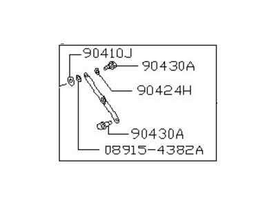 Nissan 90450-55A10 Stay Set-Back Door R