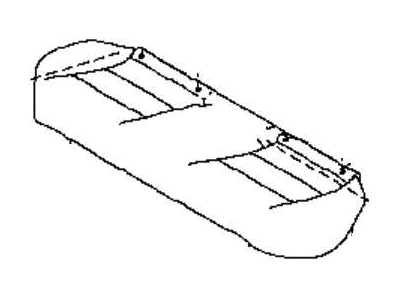 Nissan 88305-6CA0A Pad-Rear Seat Cushion