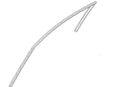 Nissan 80330-0E723 Glass Run Rubber-Front Door RH