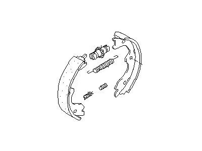 Nissan 44060-8J00K Shoe Set-Parking Brake