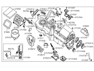 Nissan 27110-7S100 Heating Unit-Front