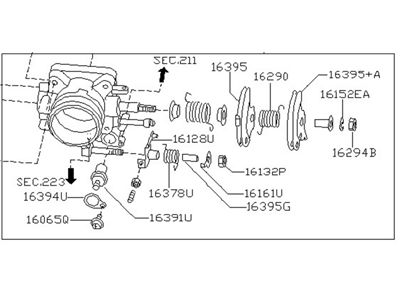 Infiniti 16118-0W01A Throttle Body