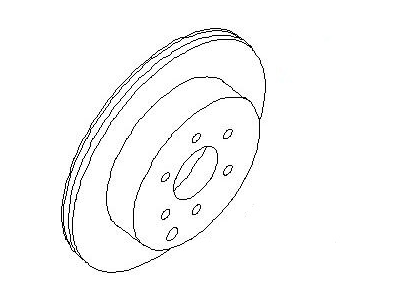 Nissan 43206-EA000 Rotor-Disc Brake, Rear