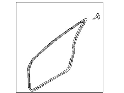 Nissan 80831-1M110 WEATHERSTRIP Front Door LH