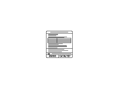 Nissan 14805-6KA2A Label-Emission Control Information