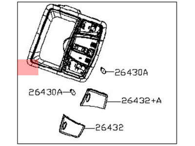 Nissan 26430-ZX00B Lamp Assembly Map