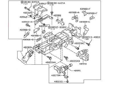Nissan 48810-1VA6A Column Assy-Steering, Upper