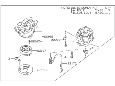 Nissan 22100-D3502RE REMAN Distributor Assembly