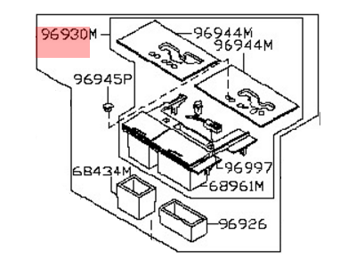 Nissan 96941-CA000 FINISHER-Console Indicator