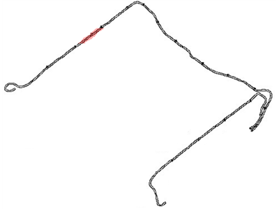 Nissan 53545-7S600 Tube Assy-Tank, Rear RH