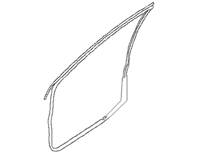 Nissan 80831-ET000 Weatherstrip-Front Door, LH
