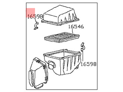 Nissan 16500-ZK30A Air Cleaner