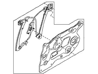 Nissan 80775-1EA0A Base-Front Door Module, Lh