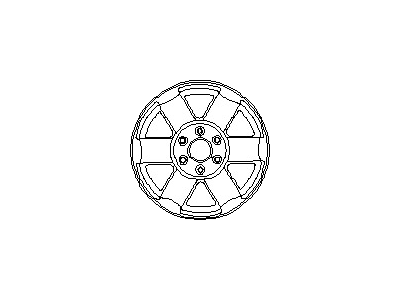 Nissan 40300-9FS4A Aluminum Wheel