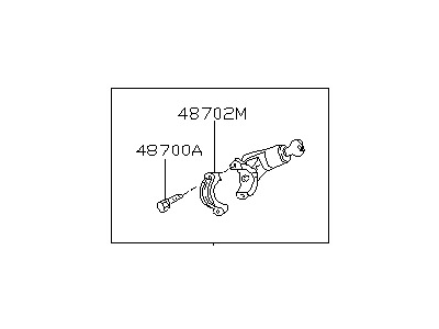 Nissan 48700-1E425 Lock Set-Steering