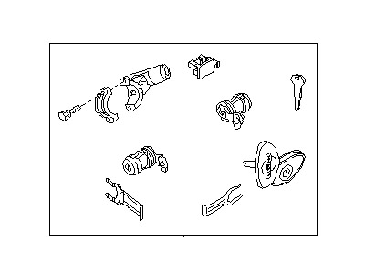 Nissan K9810-2B505 Key Set Cylinder Lock