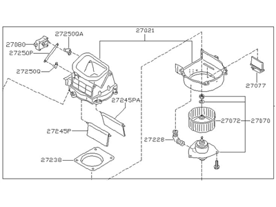 Infiniti 27200-39U02 Blower Assy-Front