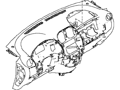 Nissan 68200-3BA3A Panel & Pad Assy-Instrument