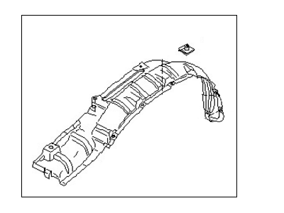 Nissan 63842-3S500 Protector-Front Fender, RH