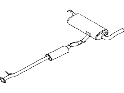 Nissan B0100-1A36A Exhaust, Main Muffler Assembly