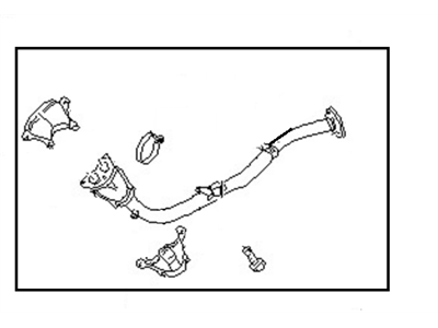 Nissan 20020-8B000 Exhaust Tube Assembly, Front