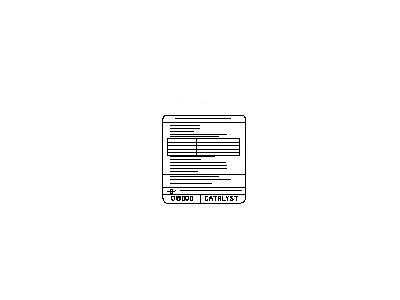 Nissan 14805-ZC00A Emission Label