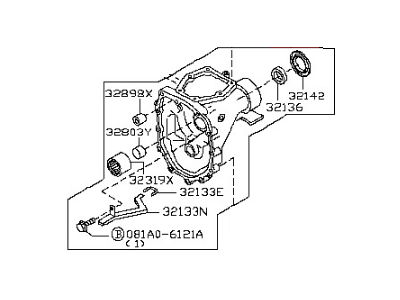 Nissan 32130-CD75D Case Over Drive