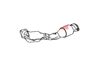 Nissan 20010-3LM0A Front Exhaust Tube Assembly