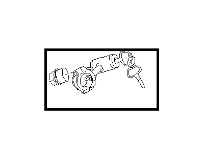 Nissan D8700-85E60 Lock Set Steering
