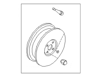 Nissan 40300-9Z100 Wheel Assy-Disc