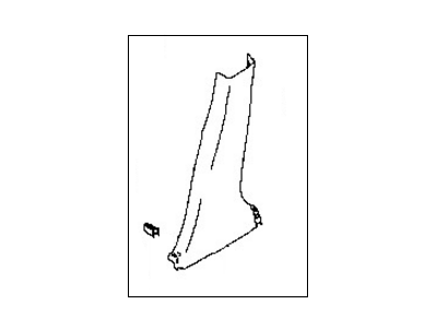 Nissan 76915-3VY0A Garnish-Center Pillar, Lower RH