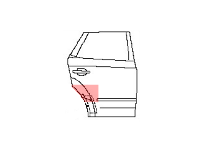Nissan 82892-CA010 Protector-Rear Door, RH