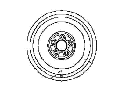 Nissan 40300-EN077 Spare Tire Wheel Assembly