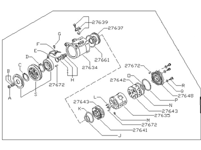 Nissan 92600-14A00 Compressor