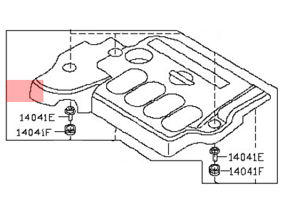 Nissan 14041-3TA0A Cover-Intake Manifold Collector