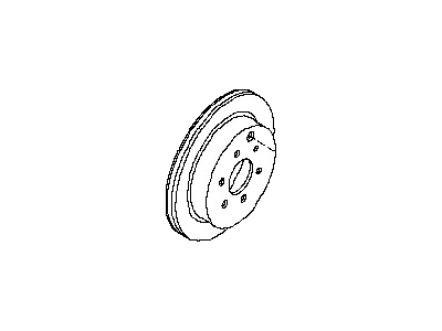 Nissan 43206-EA010 Rotor-Disc Brake, Rear