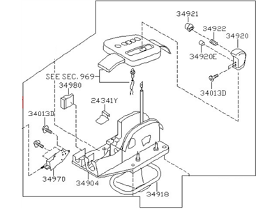 Nissan 34901-4Z005 Transmission Control Device Assembly