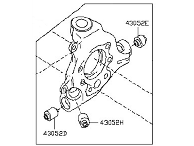Nissan 43018-3JA0A Housing Assy-Rear Axle, RH