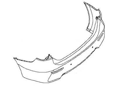 Nissan 85022-3KA0H Bumper Setrear Sedan