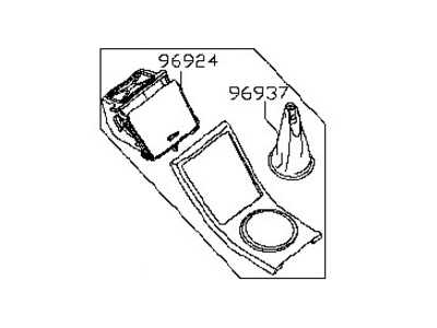 Nissan 96935-3Z010 Boot-Console