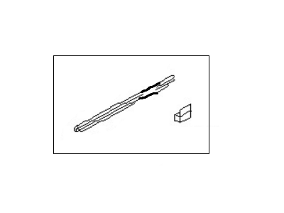 Nissan 80820-61Y11 Moulding Assy-Front Door Outside, RH