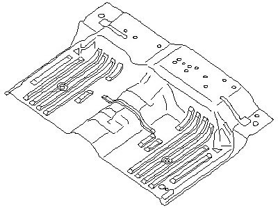Nissan 74512-AM630 Floor-Rear, Front