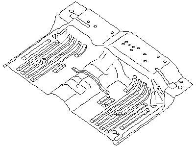 Nissan 74512-1B030 Floor-Rear, Front