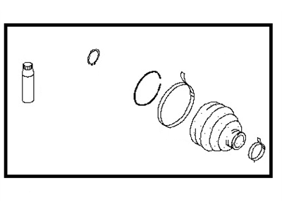 Nissan 39741-EA027 Repair Kit-Dust Boot, Rear Drive Shaft