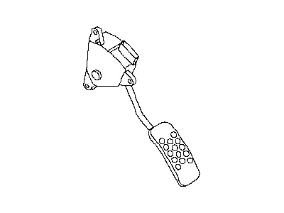 Nissan 18002-9EC0A Lever Complete-Accelerator, W/DRUM