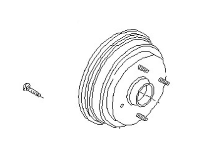 Nissan 43202-08M01 Drum-Brake Rear