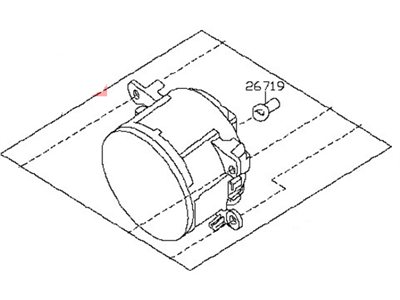 Nissan 26155-89905 Lamp Assembly-Fog, LH