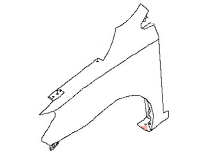 Nissan F3100-3YUAA Fender-Front, RH